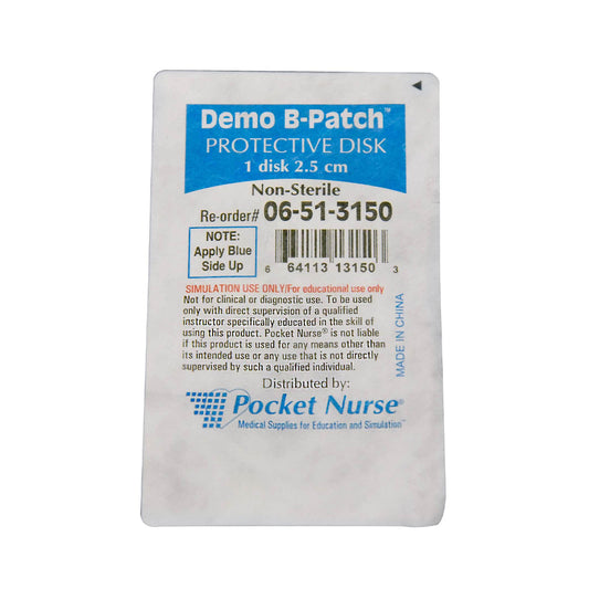 Parche B de demostración Pocket Nurse®, no estéril